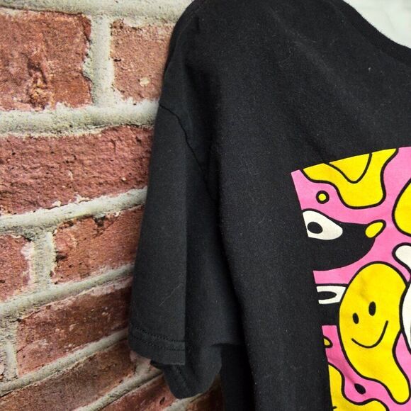 Popular Poison Psychedelic MOOD Smiley Graphic Tee Black – Unisex XL - Picture 4 of 6